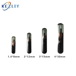 Étiquette en verre pour animaux de compagnie, micro puce RFID EM4305, 134.2KHZ, 1.4x8MM, identification et suivi des poissons 