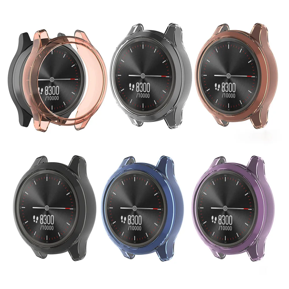 Мягкий прозрачный защитный чехол из ТПУ для Garmin vivomove 3/Garminmove 3, чехол для смарт-часов, Защита экрана для Garmin vivomove 3