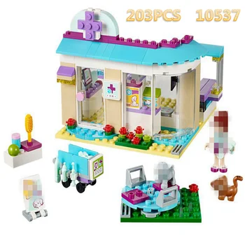 

10537 Vet Clinic Ambulance Jenny Pizza Shop Girls Friends Series Set Building Block Compatible lepins Birthday Gift Toys