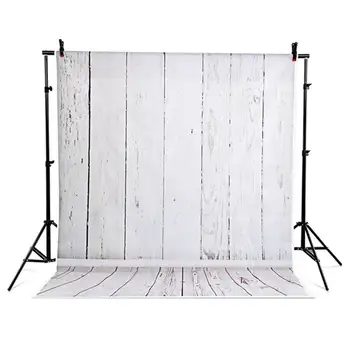 

Photography Backdrop Photo Studio Grey Background Wood Wall Vinyl 5x7 FT