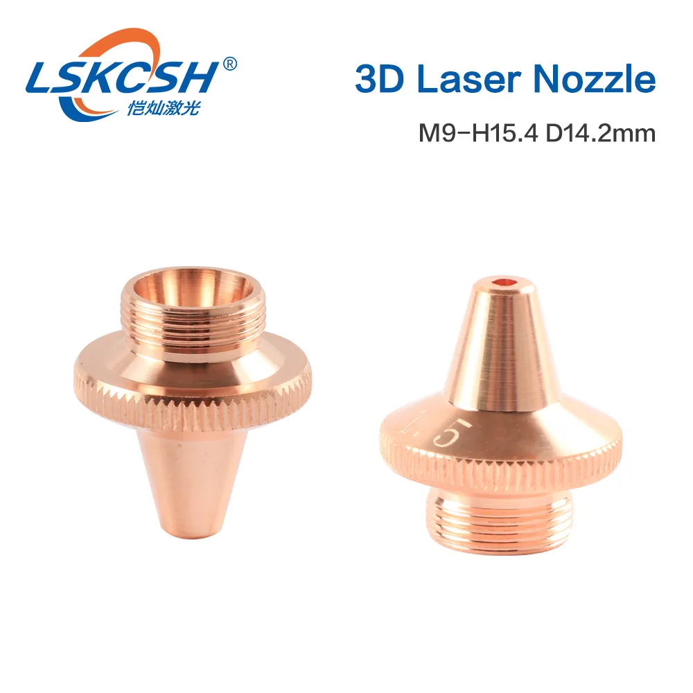 LSKCSH 20pcs/lot PRECITEC 3D Fiber Laser Nozzle 281814/149957 M9 D14.2mm H15.4mm Raytools Laser Cutting Machine Accessories