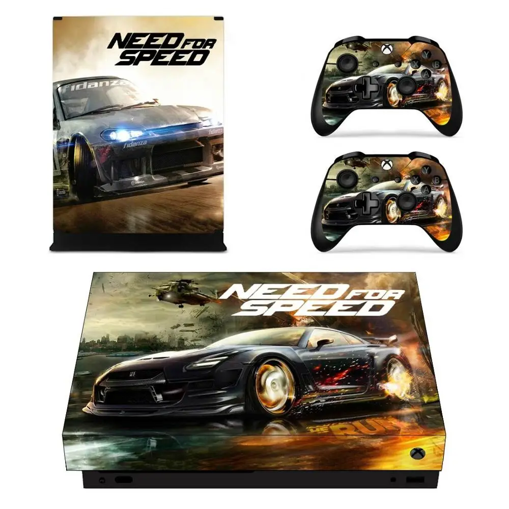 Need for speed чехол для игровой консоли и наклейка на контроллер для Xbox One X наклейки для кожи виниловые
