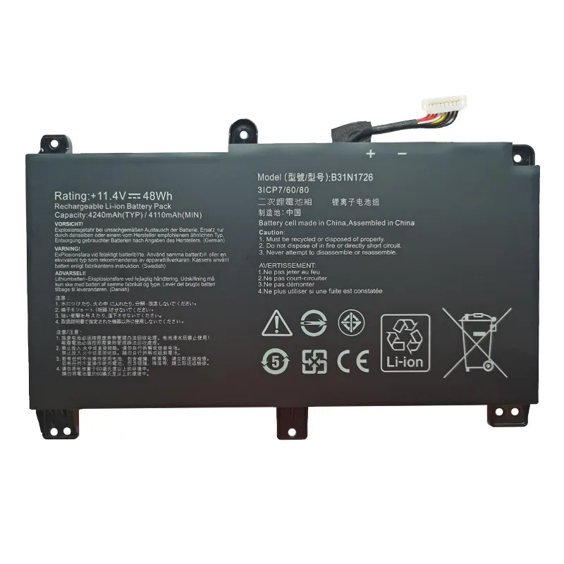 B31n1726 Battery For Asus Rog Strix Fx531gt G512li G531gd