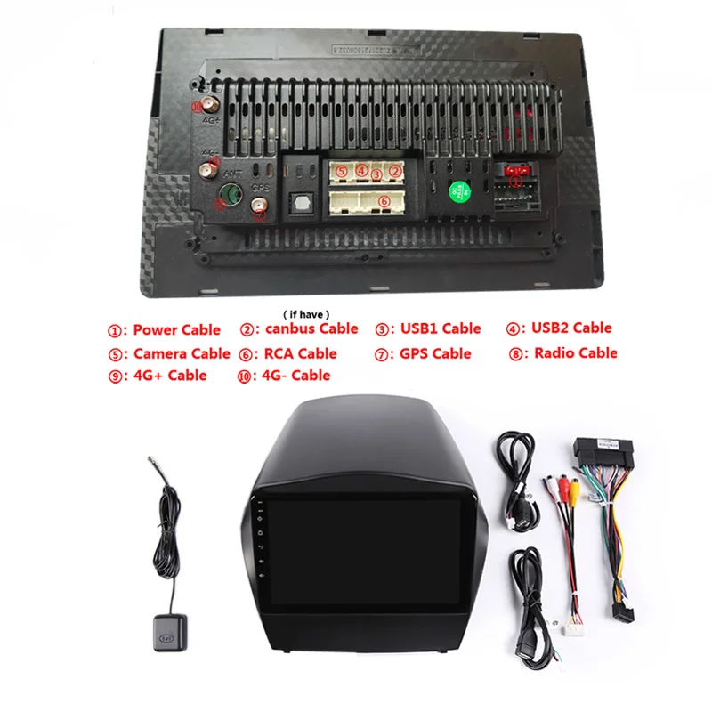 Cheap 9" 2G RAM 32G ROM Android Car DVD Video Player GPS For Hyundai IX35 Tucson 2010 2011-2015 audio car radio stereo navigation 5