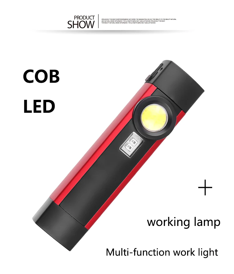ZK20 светодиодный светильник-вспышка COB XPE рабочий светильник портативный Рабочий фонарь УФ-черный светильник 4 режима с магнитом встроенный аккумулятор lanterna