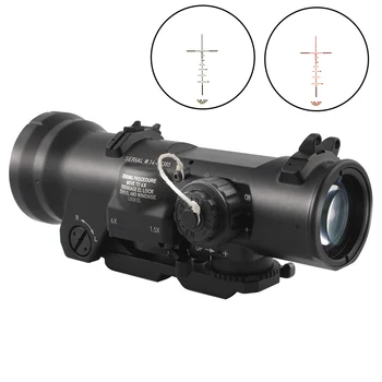 

Hunting riflescope 1.5-6x Dual Role Optical Sight w/Integral A.R.M.S. Picatinny Mount Anti-Reflection Optics Scope Black Color