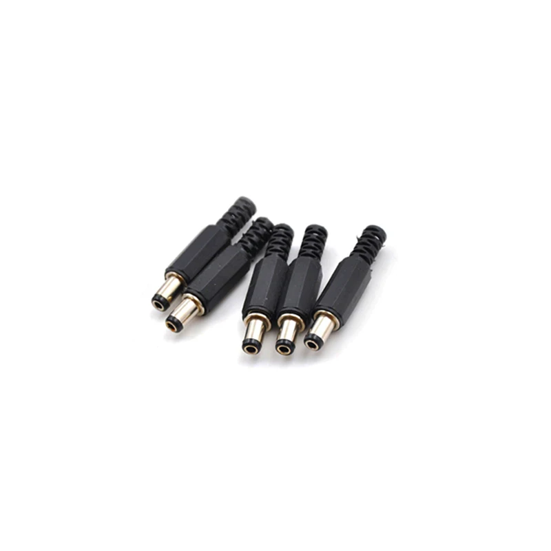 12V 3A 5.5*2.1 5.5*2.5 Plastic Male Plugs DC022 DC Power Socket Female Jack Screw Nut Panel Mount Connector DC005 10PCS/LOT