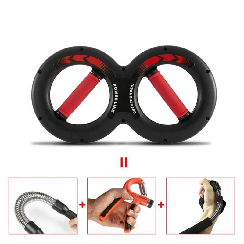 Hand Gripper Strengths 5-20kg Upgrade Power Wrist Strengthening Arms Trainer Forearm Workout Fitness Machine Gym Equipment