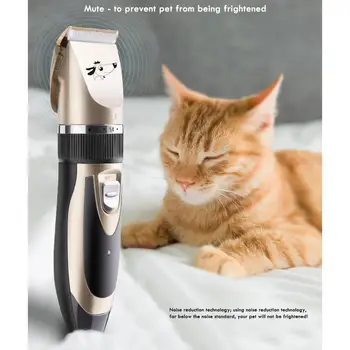 

2020 Pet Clippers 1500Mah Dog Shaver Pet Electric Clipper Dog Hair Clipper Ultra-Low Mute Design Sharp Ceramics Tool 1 Set
