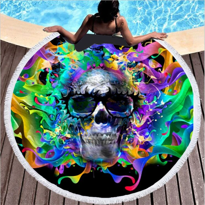 Гобелен настенный сахарный череп Бохо Декор богемный макраме хиппи гобелен H