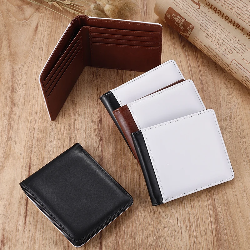 Personalized Print Color Photos Or Text On Both Sides New Custom Short Multiple Card Wallet Custom DIY Man Wallet Christmas Gift