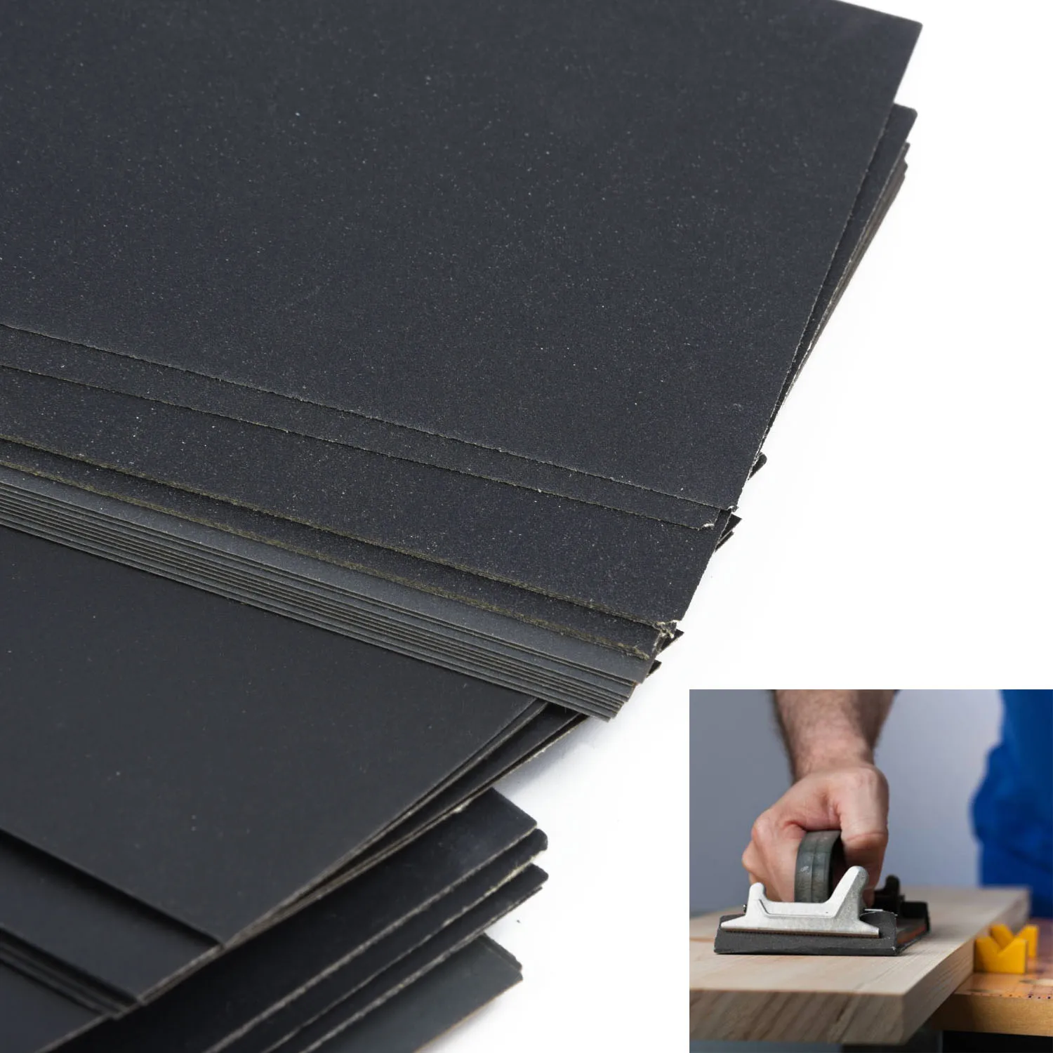 90pcs Wet Dry Sandpaper Assortment Abrasive Grit Paper Automotive Metal Sheet