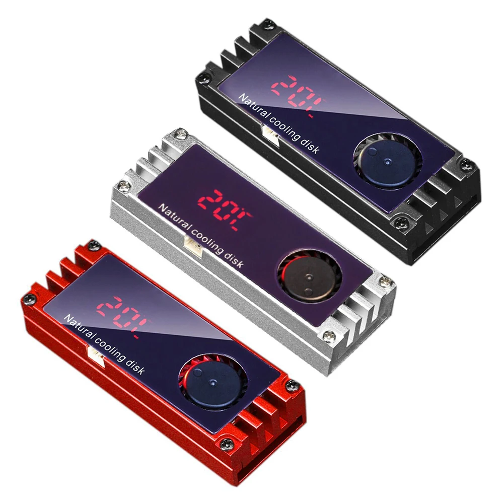 M2 радиатор SSD кулер Температура OLED цифровое Дисплей M.2 2280 NVME твердотельный