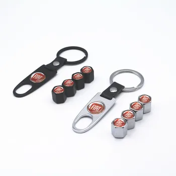 

New 5PCS Auto Wheel Tire Valve Stem Caps Cover For fiat abarth 500 stilo ducato palio bravo doblo Car accessories