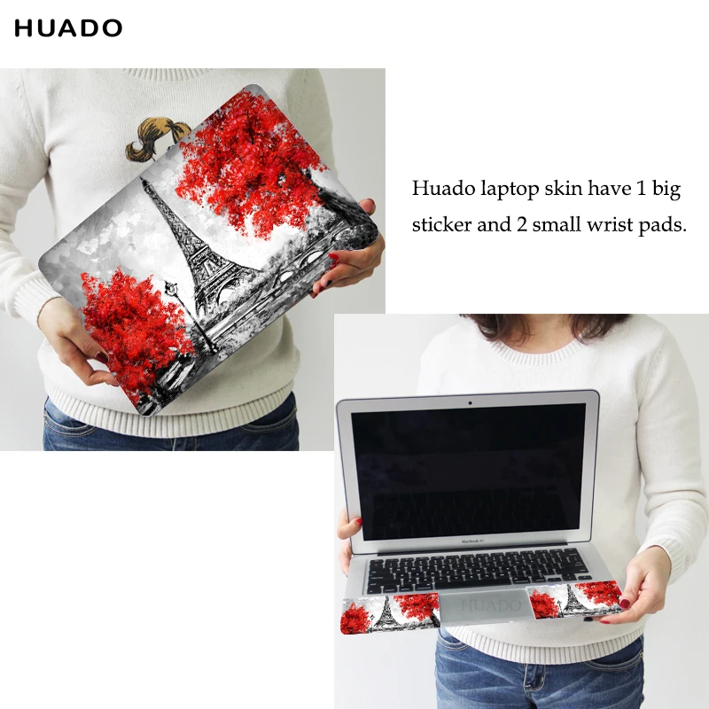 USA Flag design 14 Laptop Skin Laptop StickeR Vinyl Art Decal Double Sided 12/13/14/17-inch for MacBook/HP/Acer/Dell/ASU