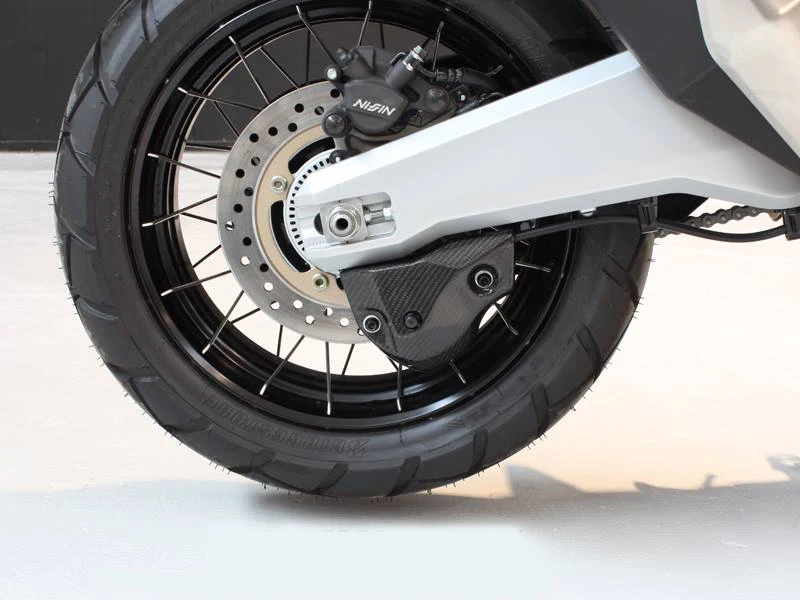 mtkracing acessórios da motocicleta protetor de bomba de freio de fibra de carbono capa decorativa para honda adv