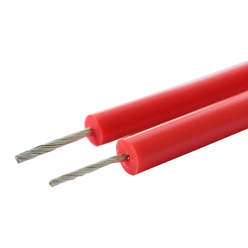 DC 고전압 와이어 연질 실리콘 케이블 5/10/15/20/25/30/40KV 20/18/17/15/13AWG 1 미터 내열성 및 고장 저항
