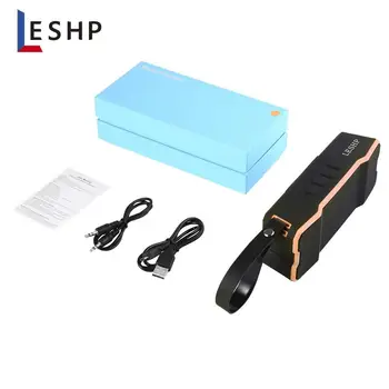 

LESHP Outdoor Waterproof IP7 Automatic Sleep Function Long Battery Life Internal Magnetic Speaker 3D Stereo Speaker