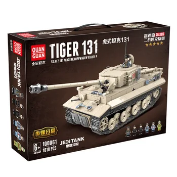 

Full Crown New 100061 Building Blocks Military World War Ii Tiger Jedi Tank Small Particles Assembled Boy Puzzle Toys