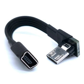 

Cable 90 Degree 90 Degree Micro USB Male To Mini USB Female Adapter Converter Data Cable Line