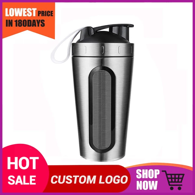 Stainless Steel Protein Shaker Bottles  Stainless Steel Blender Bottle Gym  - 28oz - Aliexpress