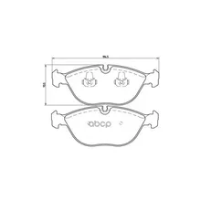 Колодки Тормозные Audi A8/Bmw E38/Mercedes W210/W220 Передние Brembo P06019 Brembo арт. P06019