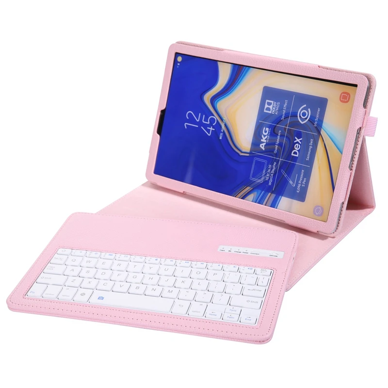 Чехол Lychee с клавиатурой для samsung Galaxy Tab S4 10,5, модель Sm-T830/T835/T837, тонкий легкий Чехол-подставка со съемной крышкой