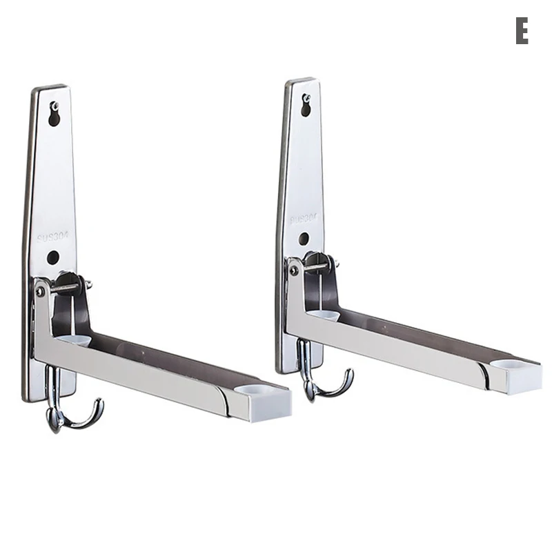 

Hot New Foldable Microwave Mount Retrackable Microwave Mount Bracket 1 Pair Wall Mounted Shelf Rack Hogard