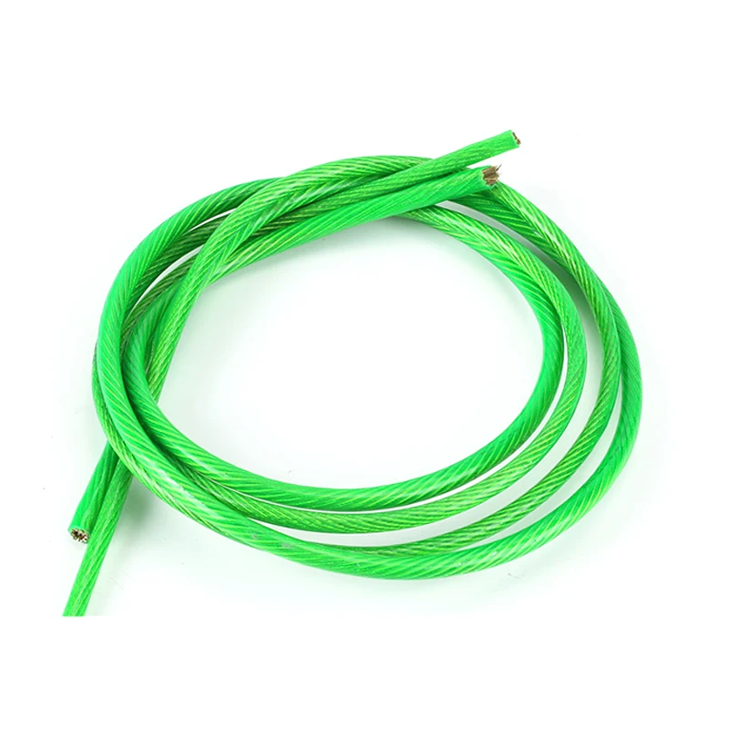 5 měřič 2mm/3mm ocel drát zelená pvc bh křídový pružné ocel šňůra lano kabel pro clothesline skleník hrozen držák depo