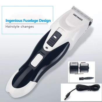 

SMEHNSER Electric Razor Electric Razor Trimmer Portable Mini Hair Clipper Men's Razor Belt 2 Comb Beard Barber Razor