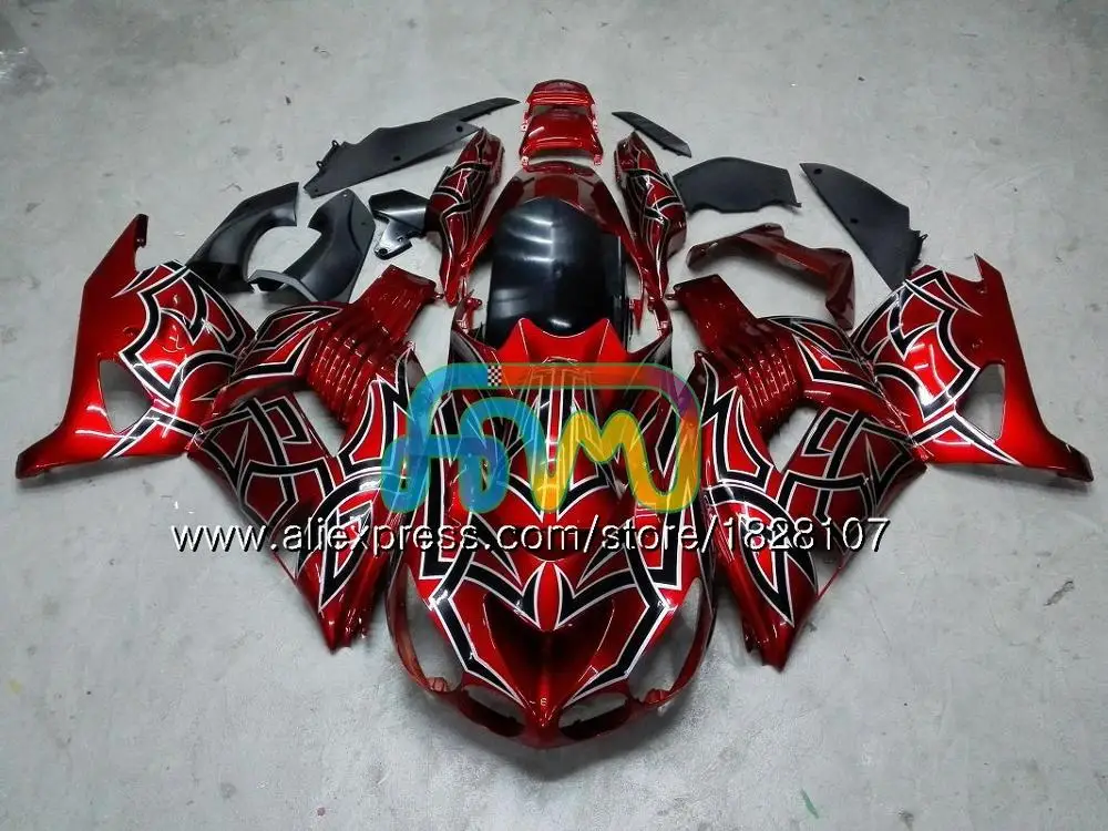 No. 24 Перламутровый красный Лидер продаж инъекции для KAWASAKI ZZR1400 ZX 14R ZX-14R 24BS. 11 ZX14R для детей возрастом 12, 13, 14, 15, 16, 17, 2012 2013 обтекатель - Цвет: No. 24