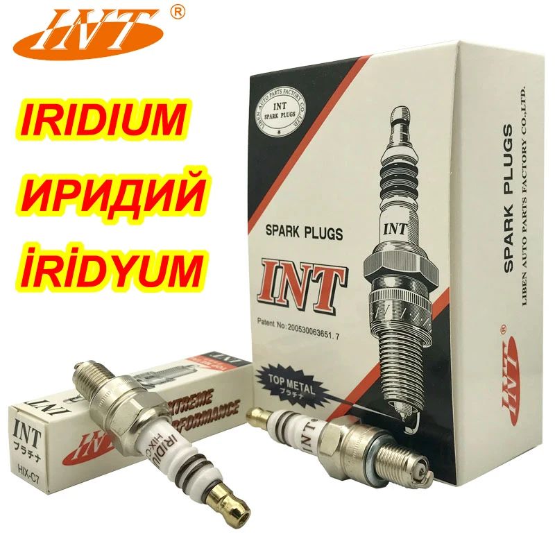 2 шт. INT IRIDIUM Свеча зажигания HIX C7 для BUJIA U22FSZU Z7G CR7HIX CR7HSA C7HSA CR7HGP IUF22 IUF20 J4520IUF22