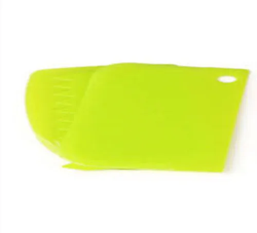 Green 3PC/set of high quality cream scraper color scraper tooth shape multifunctional irregular tooth edge set DIY baking cake tool - Color: Green