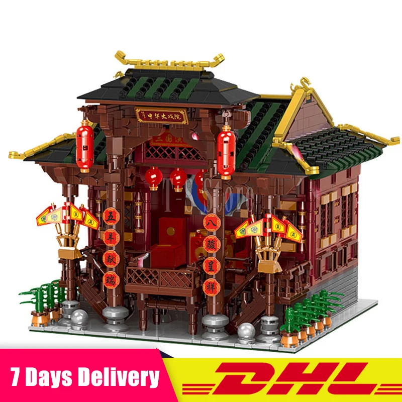 DHL XINGBAO 01020 3820 шт китайские строительные серии Китайский театральный набор строительные блоки кирпичи детские игрушки модель подарок на день рождения