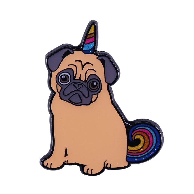 Spilla Magica Unicorno Pug Spilla Bomboniera Per Amici O Bambini