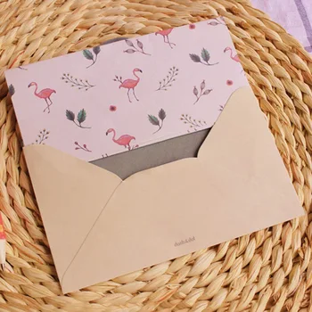

Vintage Small Mini Kraft Paper Window Envelopes Wedding Invitation Envelope Gift Envelope Card Message Package