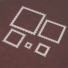 Square Frame Metal Cutting Dies Scrapbooking Craft Dies Cuts Christmas DIY Album Card Make Stencils Die Template New