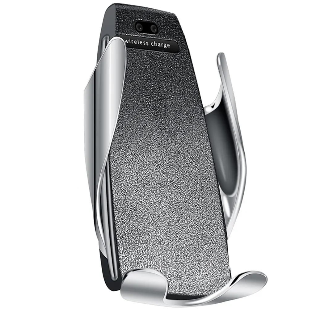 S5 автомобильное беспроводное зарядное устройство Magic Clip Air Vent держатель автоматический зажим Мобильный телефон подставка инфракрасный датчик зарядное устройство