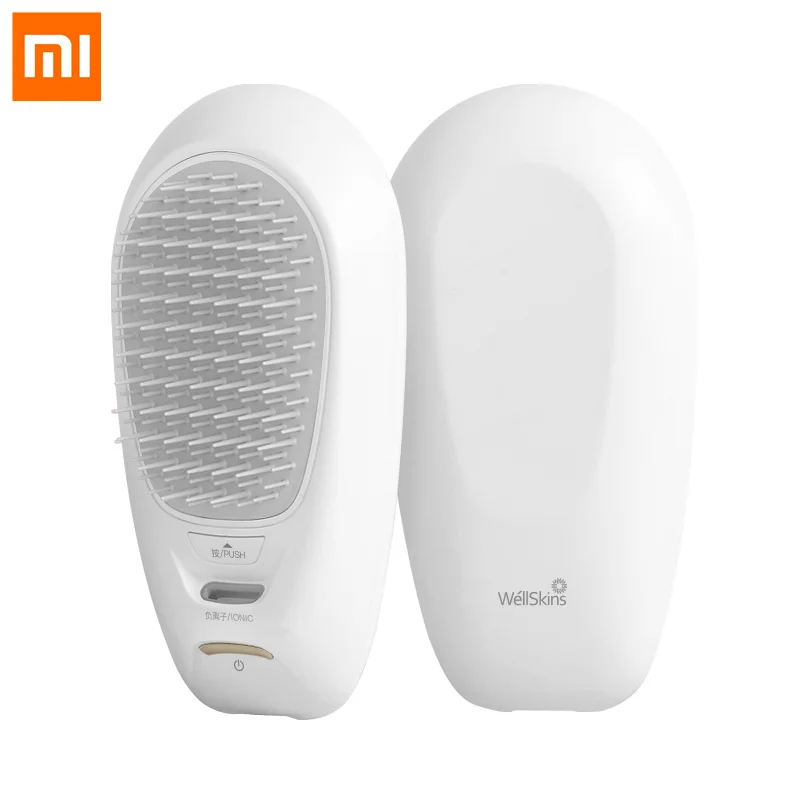 MI Mijia Wellskins отрицательный расческа-ионизатор портативный расческа для волос USB перезаряжаемая красота анион уход за волосами Массаж головы Антистатическая расческа