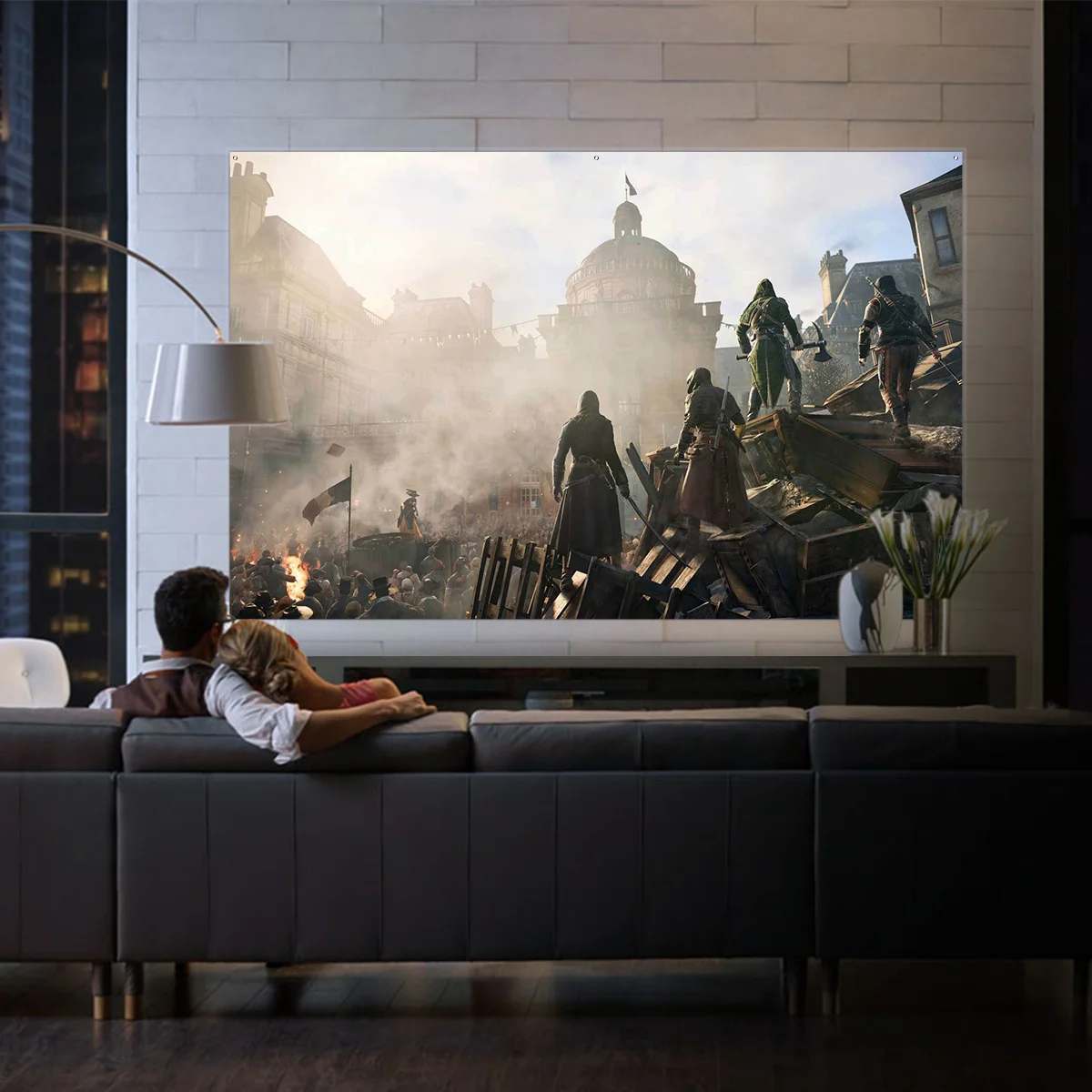 Excelvan 100 дюймов 16:9 Портативный проектор HD экран книги для YG300 домашнего кинотеатра/деловых встреч лазерный проектор