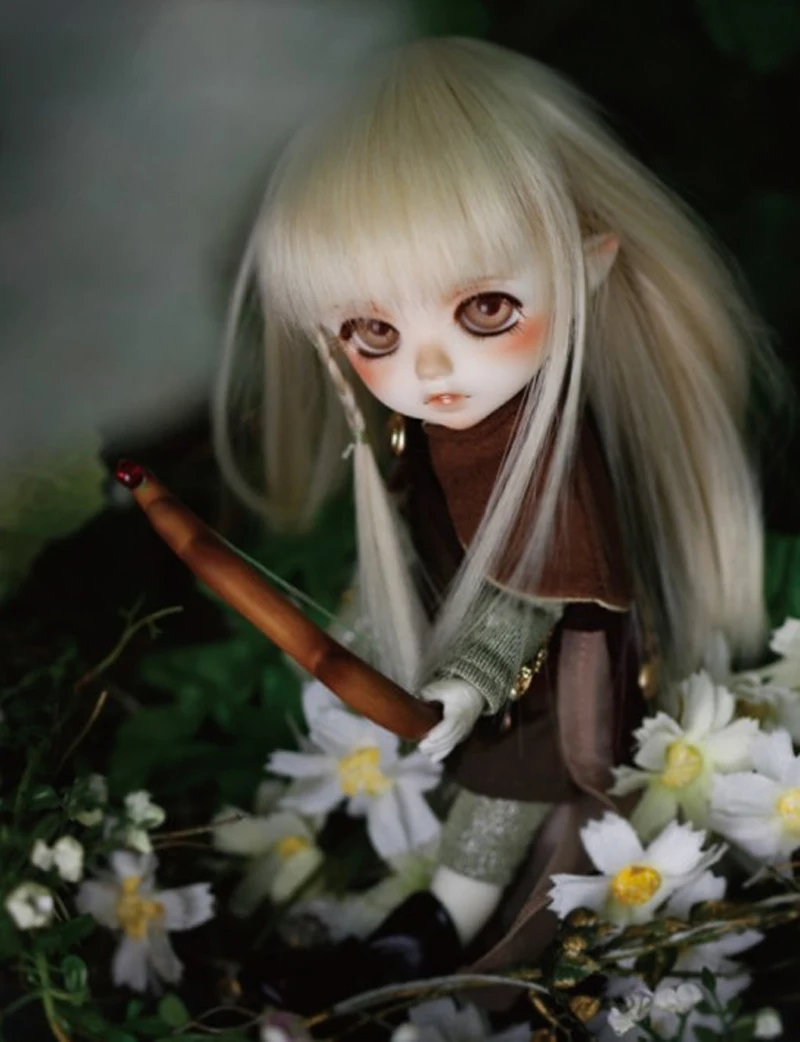 1/8 1/6 Bjd SD кукольный парик провод светлый блонд цвета высокой температуры для кукольный парик