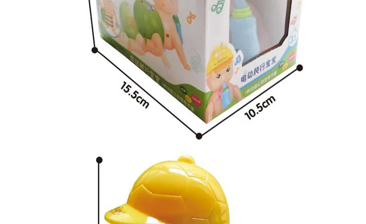 New Hot Selling Model Feeding Bottle Electric Crawling Doll Smart Music Flash Children Early Childhood Educational Toy