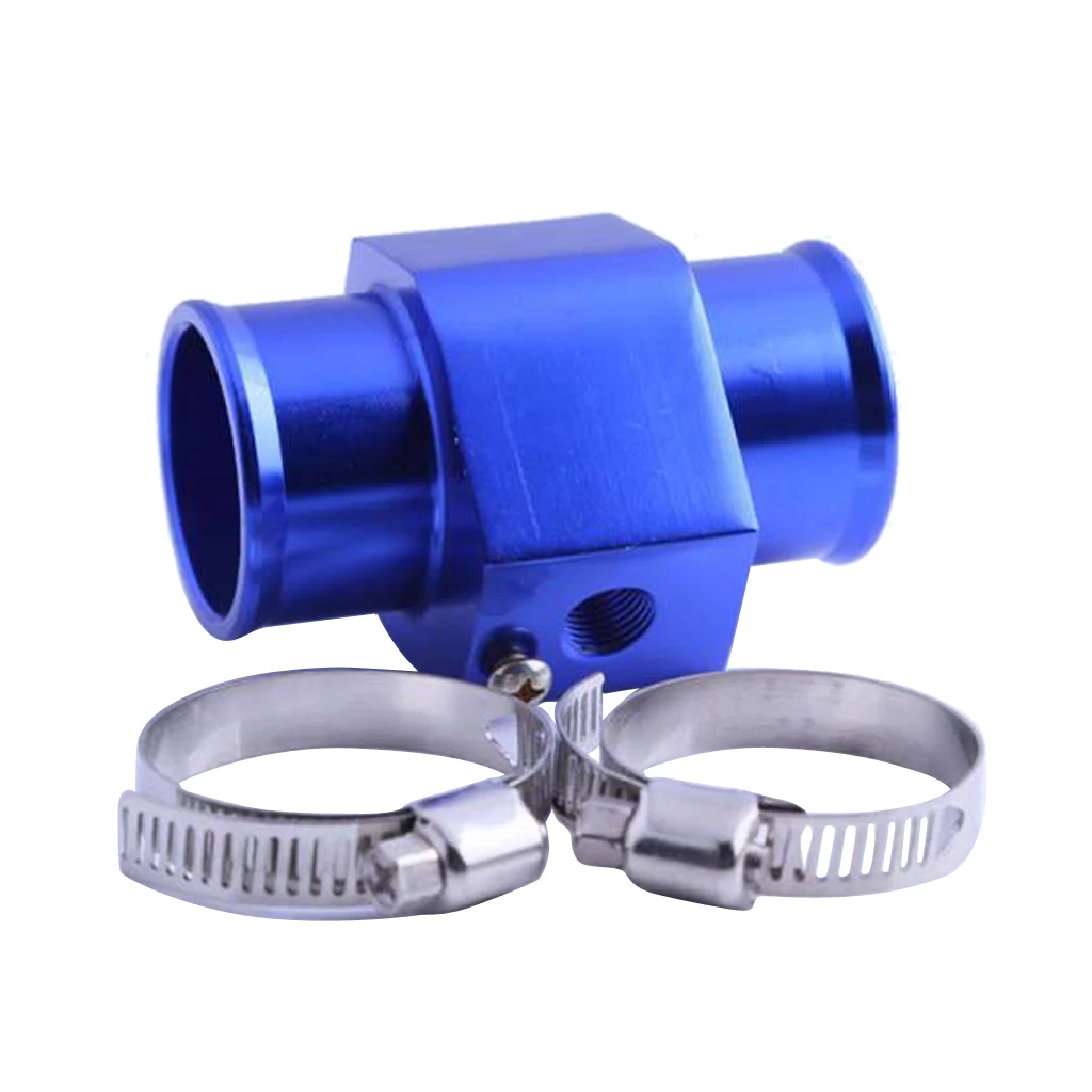 28mm Water Temperature Sensor Adaptor Gauge Radiator Hose Adaptor Blue