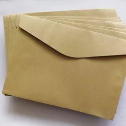 162x225mm Brown Kraft Paper Envelopes Without Printing for A5 Size Greeting Postcards