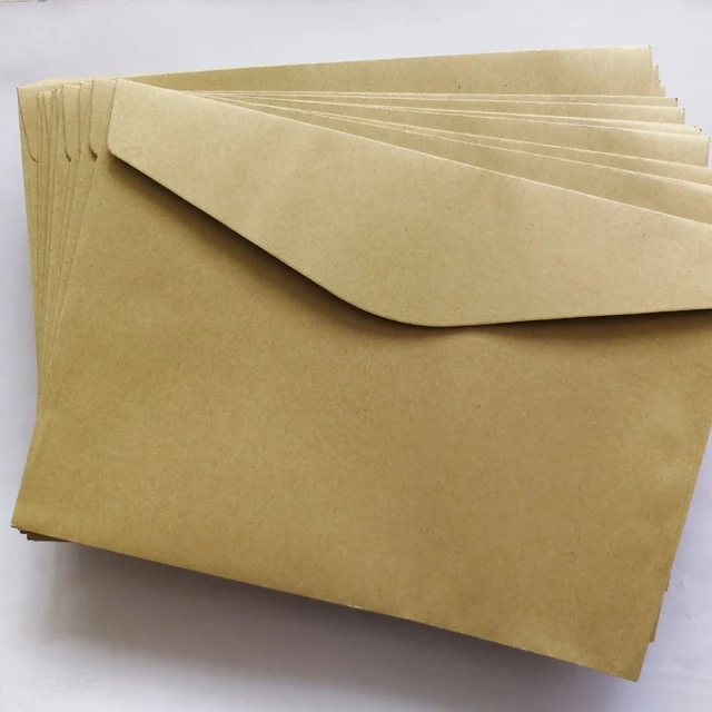 Enveloppes En Papier Kraft Brun Sans Impression, Pour Cartes Postales De  Vœux Format A5, 162x225mm - Papier Enveloppes - AliExpress