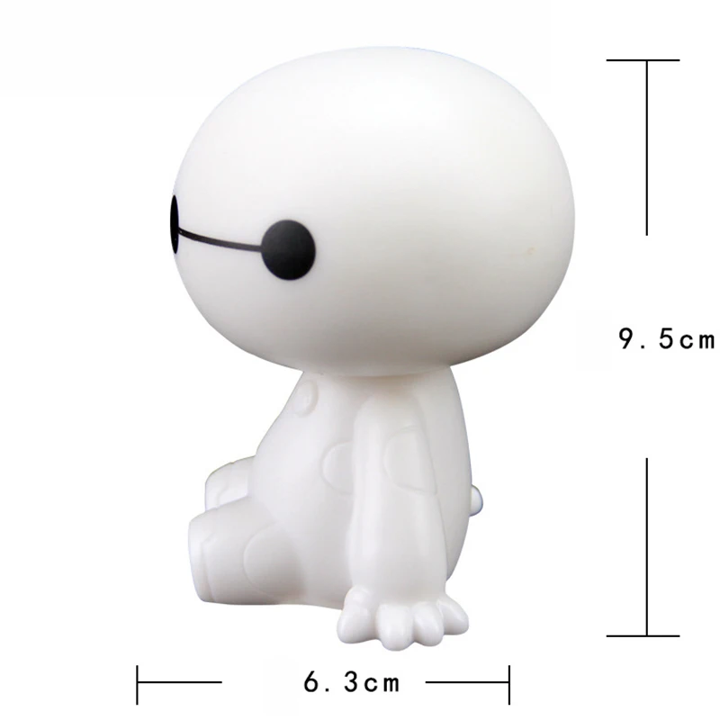 Автомобильный орнамент Симпатичный робот с вибрирующей головкой Baymax кукла