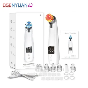 

Blackhead Remover 3 color lighting modes Blackhead Acne Vacuum Cleaner Pore Skin Care Tools Nose Face Deep Cleansing Suction