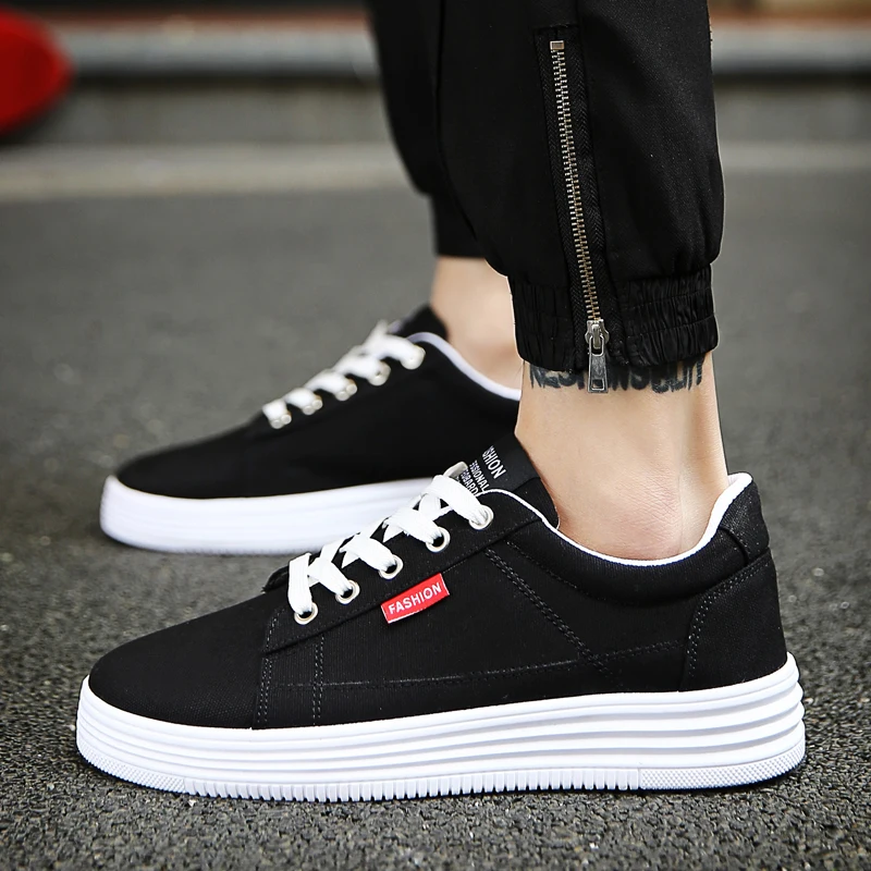 Hidden Heel 6CM Mens Sneakers Blue Canvas Shoes Man Platform Sneakers New Fashion Mens Shoes Casual Sneakers Hombre Zapatillas