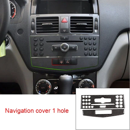 

Navigation Cover For Mercedes Benz Carbon Fiber 2014 1 Hole 1pc C 2008-