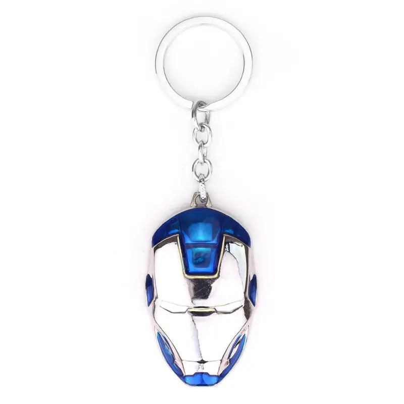 G347 blue MQCHUN Marvel, супергерой, Человек-паук, брелок, Человек-паук, металлический брелок, брелок для ключей, подарки для мужчин, модные брелки, цепи-сувениры - Цвет: G347 blue